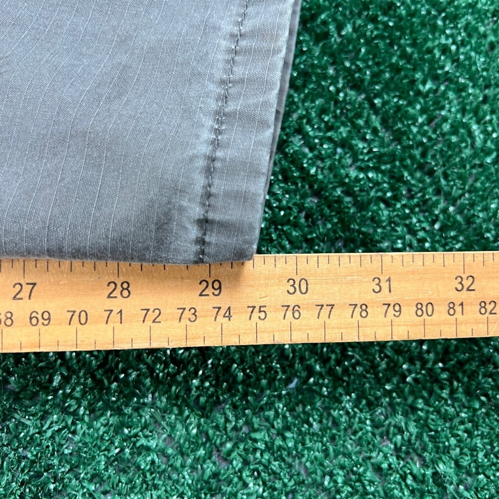Wrangler Cargo Canvas Pants Mens 35x29" Gray Workwear Baggy Straight Modern‎ - Picture 7 of 9